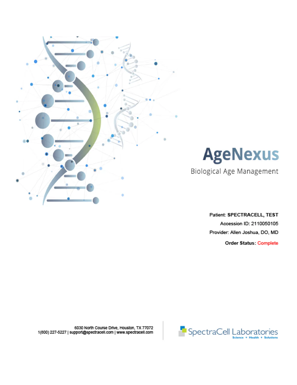 AgeNexus- Anti-Aging Management — SpectraCell Laboratories
